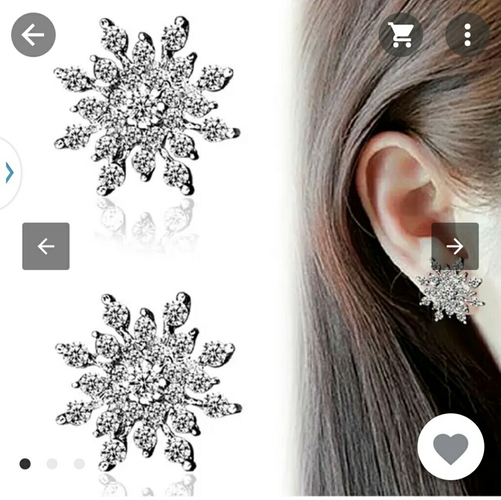 Snowflake earings